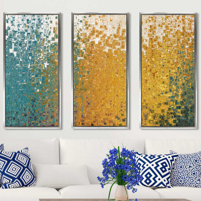 «Jeremiah Our Long Journey» par Mark Lawrence - 3 pièces, cadre flottant, impression sur toile
