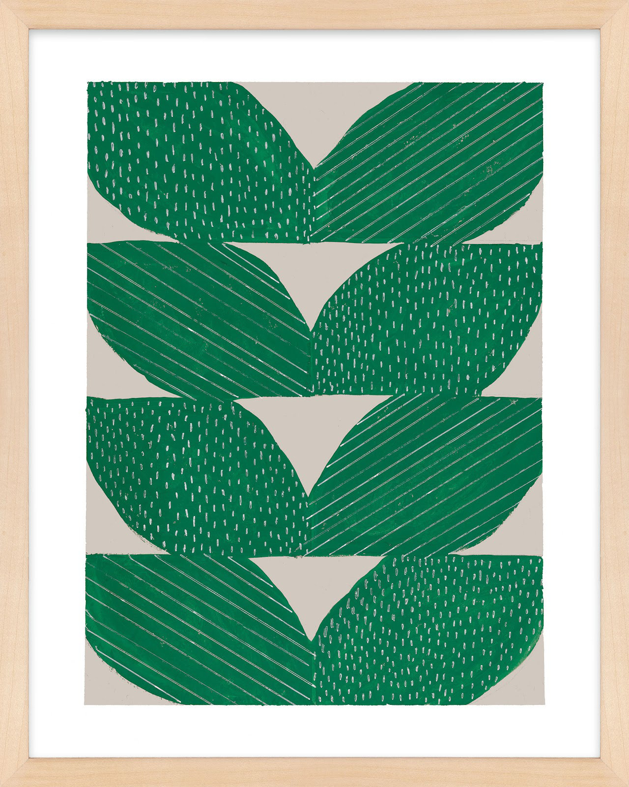 Chevron by Andrea Stokes, 25" H x 20" W x 1.25" D, Brown