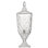 Distributeur de boissons avec couvercle 19 po Gareth - Transparent, argent poli