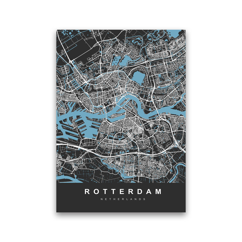 Rotterdam - Print, Wrapped Canvas, 42cm H x 30cm W x 1cm D