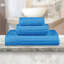Kaelea Soho Cotton Ribbed Checkered Border Medium Weight 3 Piece Assorted Bathroom Towel Set-1808665706-1760166221