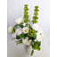 Arrangement de fleurs de soie blanche rose et hortensia