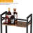 5-Tier Freestanding Wine Rack, 60 Bottles Wine Racks For Wall Mounted,Rustic Brown