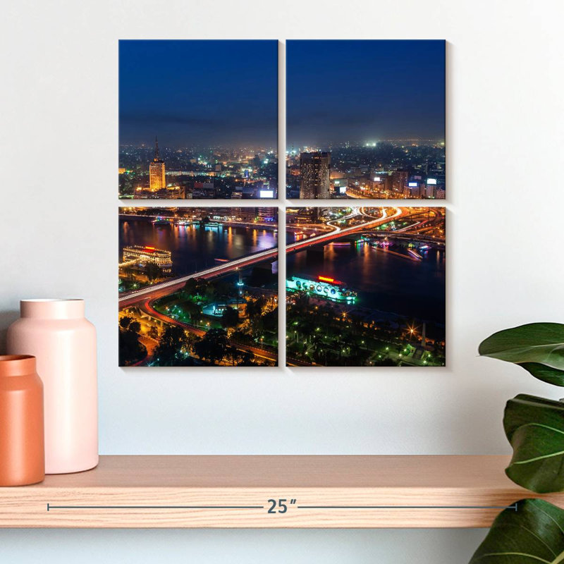 Horizon de Nicci, Le Caire, nuit, H 18 po x l 18 po
