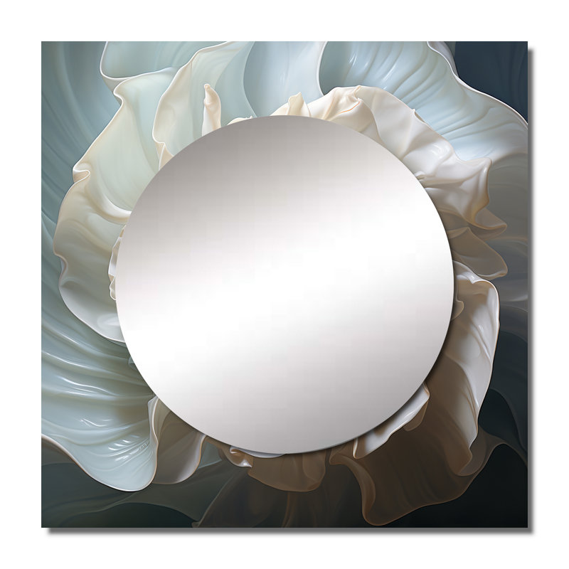 Art mural miroir Quinne, 36 po x 36 po