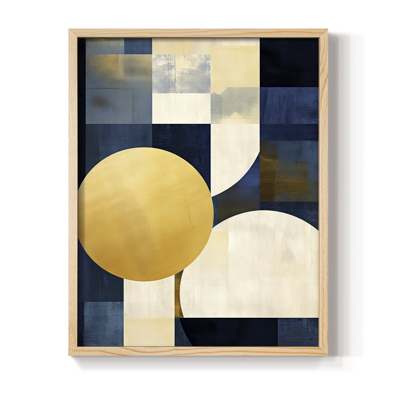 Reproduction encadrée ABSTRACT Series DLX - bois massif, H 11 po x l 9 po