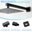 Bras de douche mural noir mat-126692914