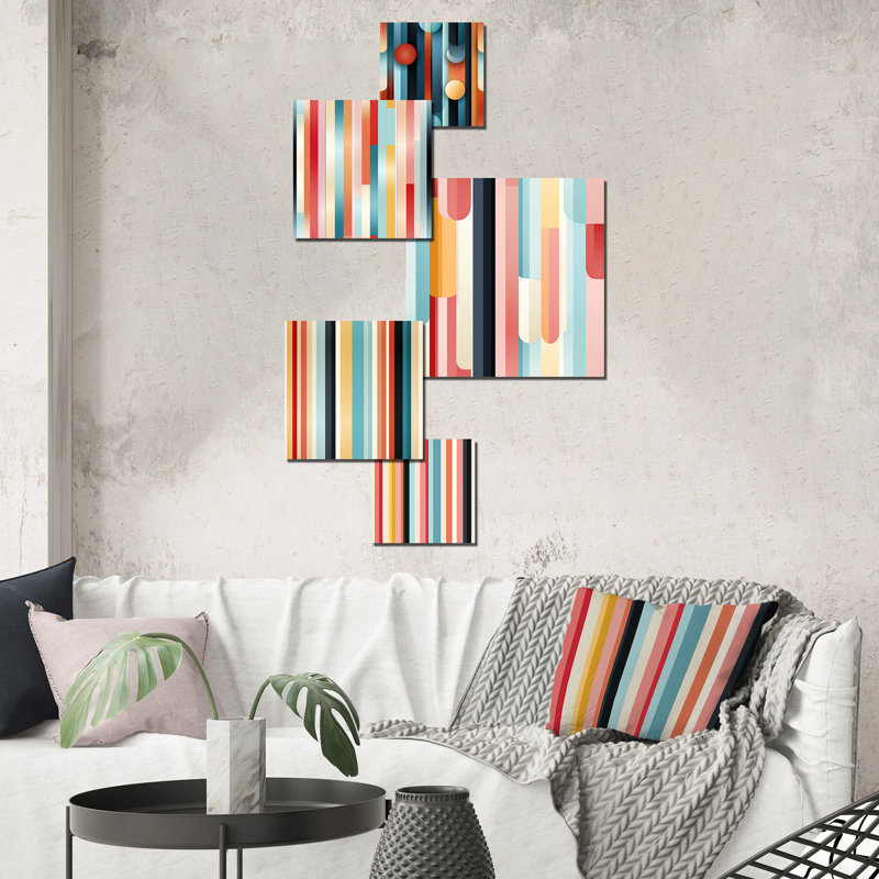 Chestertown - Ensemble d'art mural abstrait de 5
