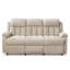 Canapé inclinable électrique à 3 places avec télécommande, canapé inclinable surdimensionné pour le salon, chenille beige
