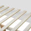 Lit double en bois blanc avec 6 tiroirs et tablettes latérales-1294658762
