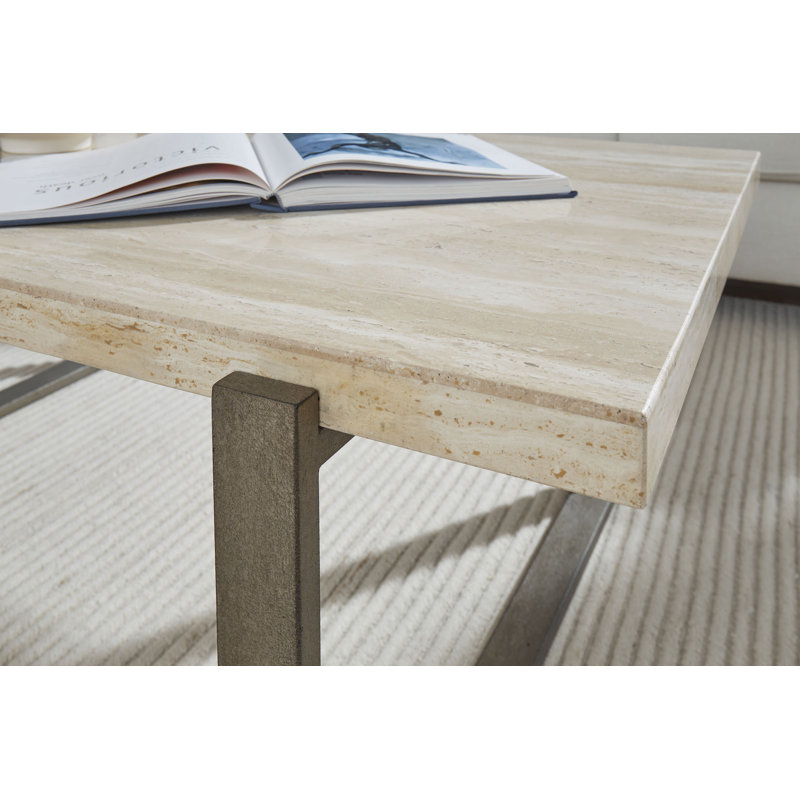 Clairmont 54'' Stone Top Console Table