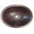 19" Oval Copper Bathroom Sink Drop In or Under Mount Perfect for a Master Bath