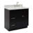 Hamlet 37'' Single Bathroom Vanity with Carrara Marble Top-1236656515
