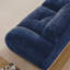 Canapé en L sans os, tissu de velours doux, conception capitonnée, éponge haute densité 32D, aucun assemblage requis, conception ergonomique du bas, conception antidérapante, repose-pieds mobile pour les chambres à coucher, bleu-1431235700