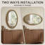Miroir mural 32 po x 20 po Rustic Country