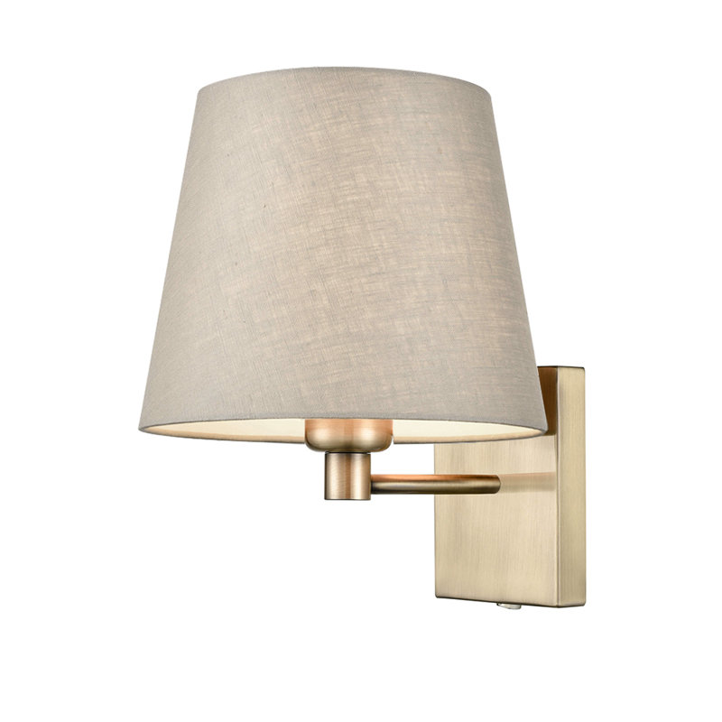 Potashnick Armed Sconce, Grey, Bronze