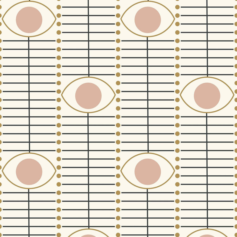 Osidan - Wallpaper, Blush, Faux Grasscloth, Non-Pasted