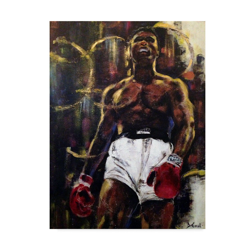 Gregg Degroat 32" x 24" Muhammad Ali Canvas Art