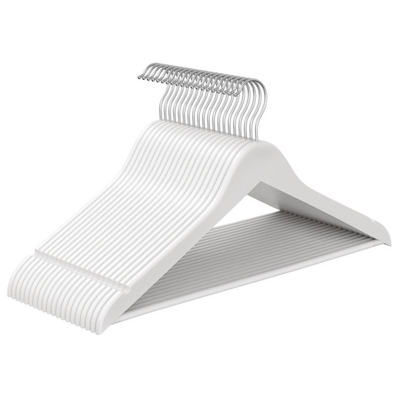 Solid Wood Standard Hanger for Suit/Coat, Cloud White