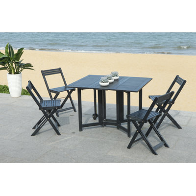 Laoise Gardens Rectangular 4-Person 43.3" Long Dining Set by Highland Dunes