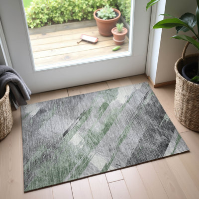 Premium Machine Washable Floyd AMF1535 Stripes Rug