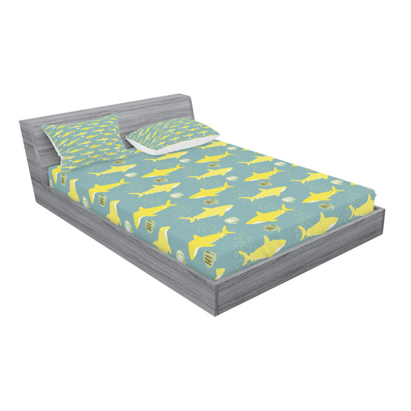 Microfiber Sheet Set, Queen Sheet Set with Fitted Sheet