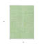 Tapis d'intérieur lavable géométrique vert menthe 5 pi x 8 pi