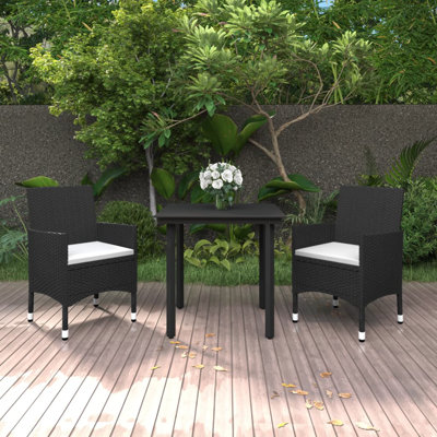 Drashti Square 4 - Person 31.5" Long Dining Set with Cushions