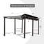 Pergola rétractable d'extérieur de 11 x 16 pi avec abri de jardin en aluminium pour terrasse-125299883