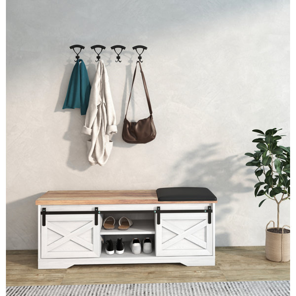 Gracie Oaks Rontez Upholstered Storage Bench & Reviews | Wayfair