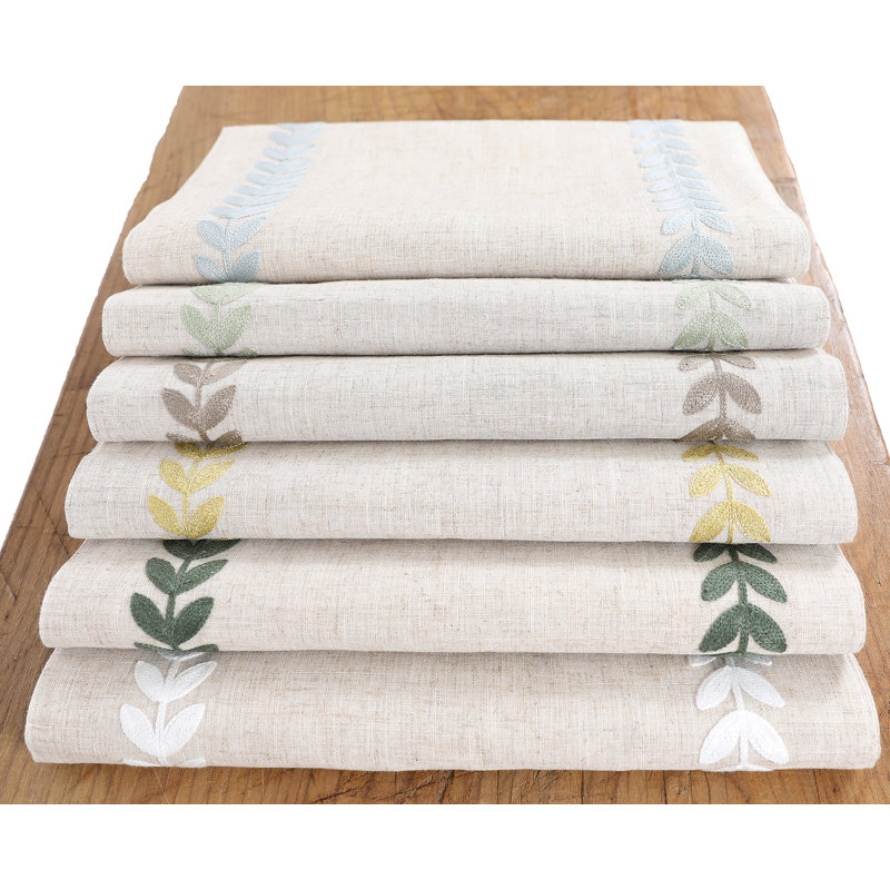 Truesdale Floral Rectangular Table Runner, Green, 70" L x 15" W