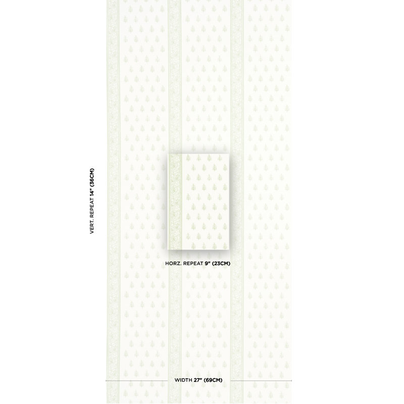 Katsura Stripe II Wallpaper, Leaf
