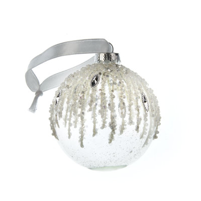 8cm Glass Bauble