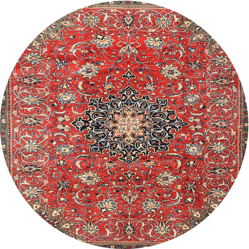 Tapis oriental tissé à la machine Cobert, Rond 3 pi