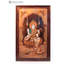 Panneau en bois de saraswati fabriqué à la main de 31 pouces avec incrustation de monsore, art mural spirituel pour le savoir et les arts