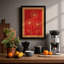 Golden Daisy Stems Botanical - Framed Print-1452196040-1452196042