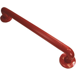 President Ribbed UPVC plastic Red Grab Bar 450mm