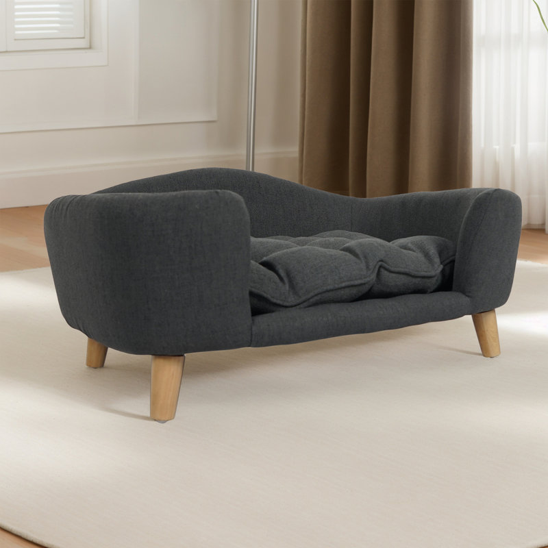 Canapé-lit en mousse de polyester (chat, chien), Gris