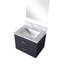 Meuble-lavabo bleu 24 po L x P 18 po Comptoir en acrylique et miroir