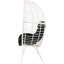 Élégante chaise de patio avec coussin noir et blanc - rembourrage en mousse