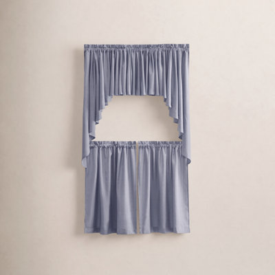 2-Piece Opaque Polyester Swag Window Valance