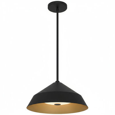 14 inch Diameter Integrated LED Black Pendant