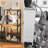 Smart LED Bookshelf - Wood & Metal Storage Organizer with Color-Changing Lights for Home & Office