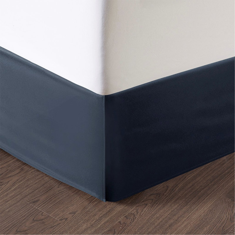 Ensemble d'édredon 8 pièces luxueux en jacquard bleu marine et argent, pour une utilisation toute l'année et un élégant décor de chambre à coucher