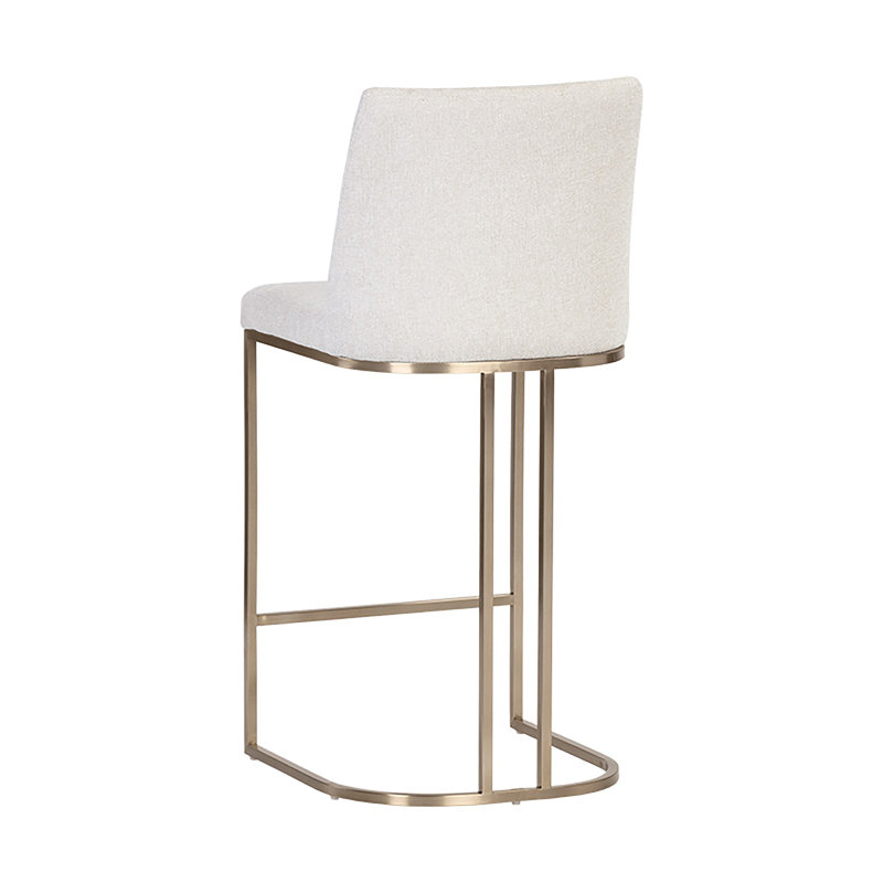 Rayla Upholstered Stool with Metal Frame
