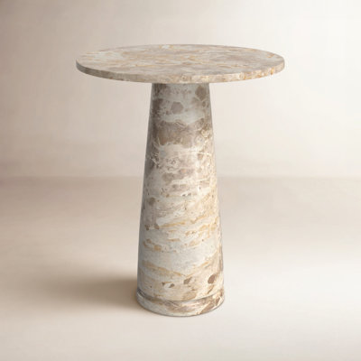 Alysson 21" Genuine Marble End Table