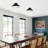 1-Light Industrial Semi Flush Mount Ceiling Light-503674467