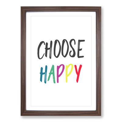 Choose Happy - Picture Frame Typography