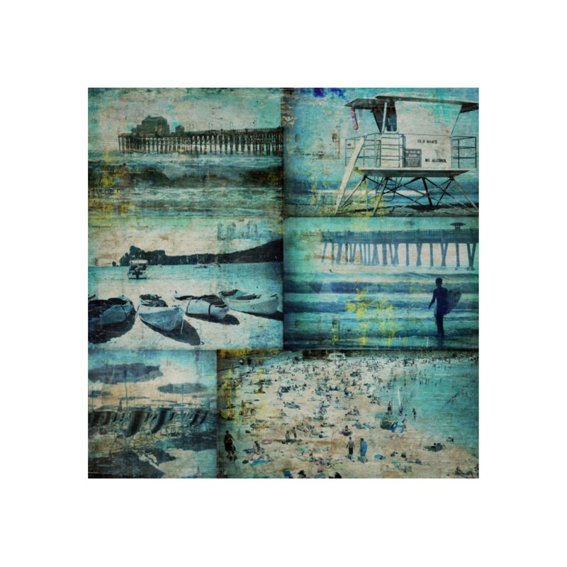 Summer Beach II Print by Sofia Fox, Outdoor, 36" H x 36" W x 1.5" D