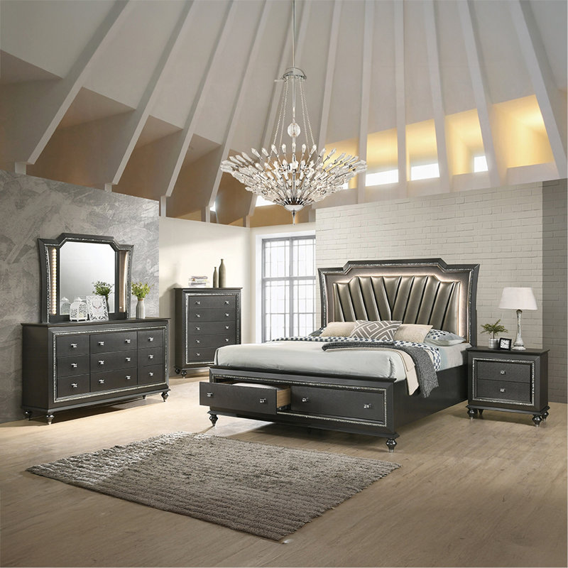 Table de chevet 1Pc, Gray